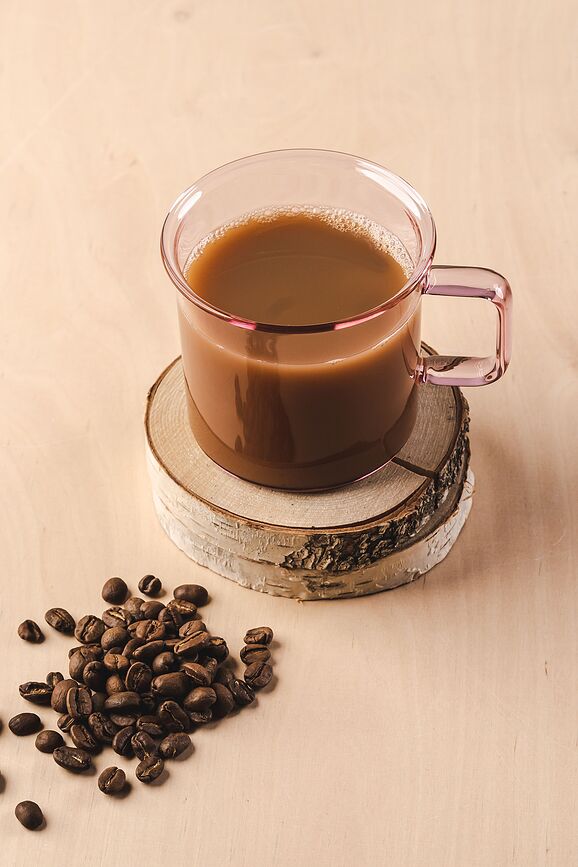 Muurla Tasse 350 ml, en verre, rose