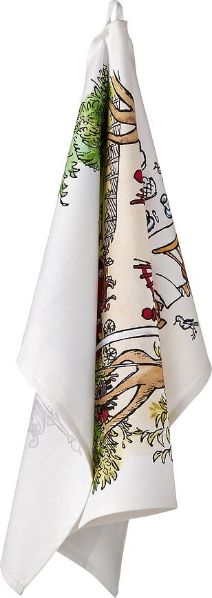 Muurla Torchon de Cuisine Émile de Småland, motif "The Flagpole", 50 x 70 cm