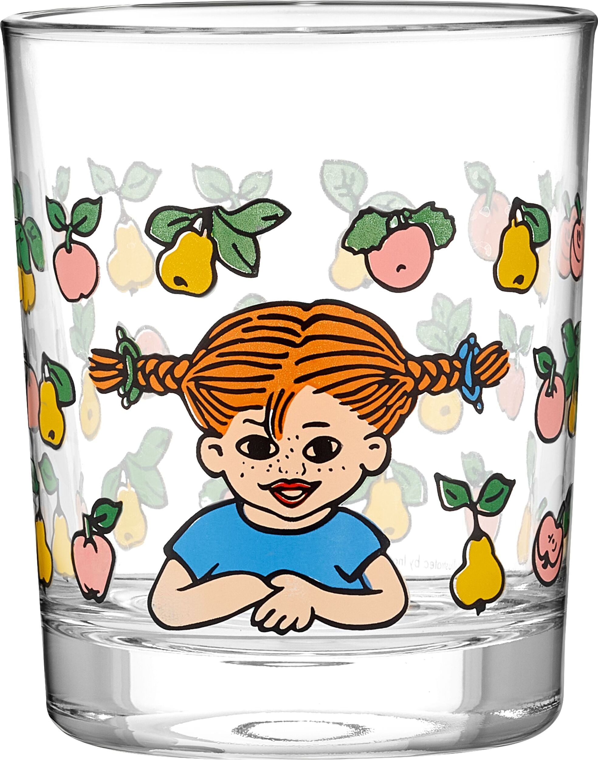 Muurla Wasserglas 200 ml Pippi Langstrumpf Früchte