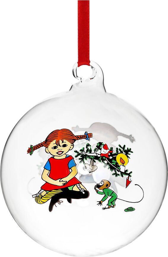 Muurla Weihnachtskugel 9 cm Pippi Langstrumpf