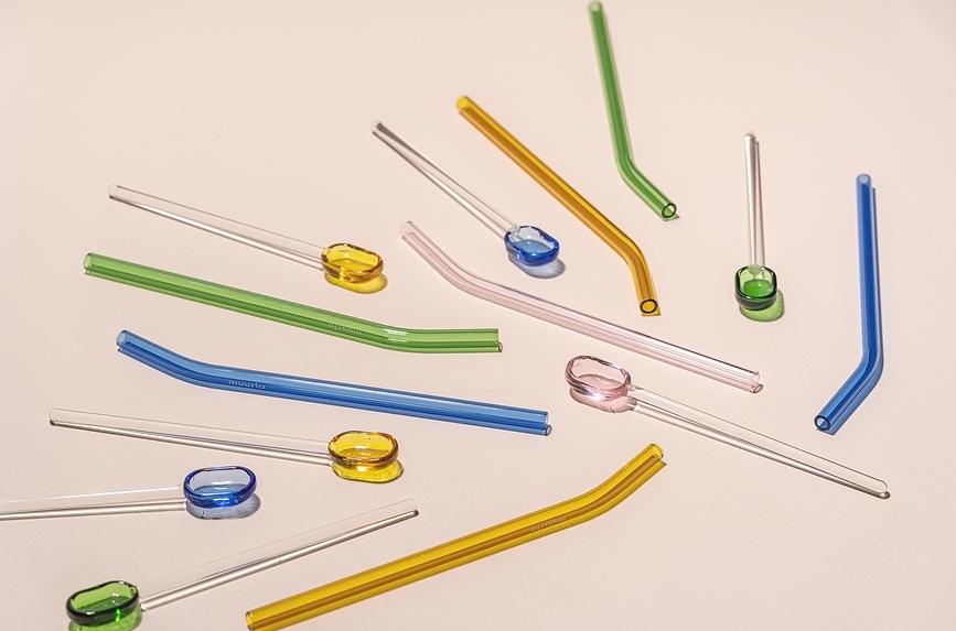 Muurla Žličica 15,5 cm ružičasta staklena