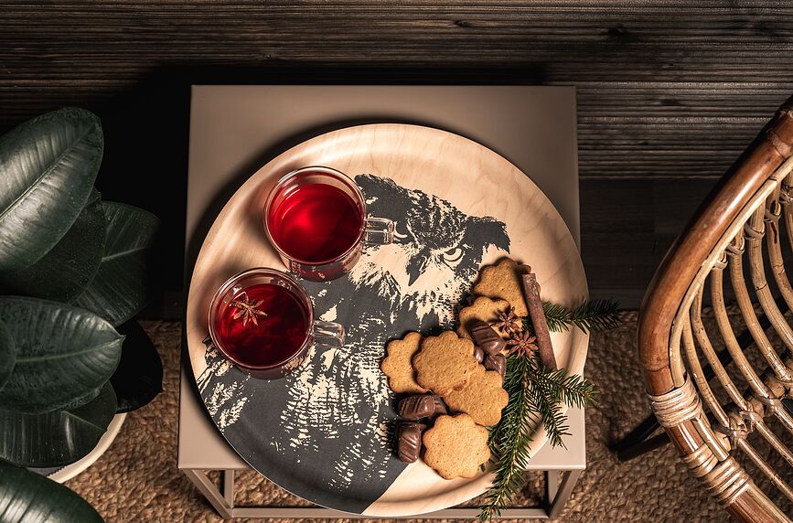 Nordic Δίσκος Σερβιρίσματος, 35 cm, σχέδιο κουκουβάγια