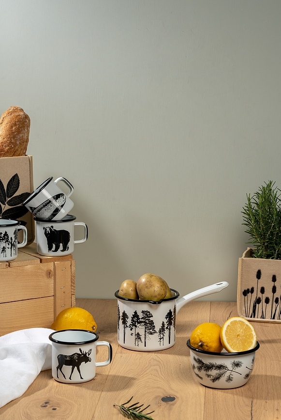 Nordic Panier de Rangement 14 cm, en paille