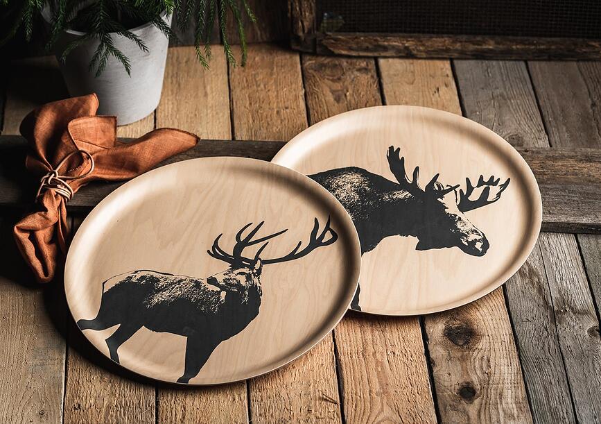 Nordic Pladanj za posluživanje 35 cm uzorak sove