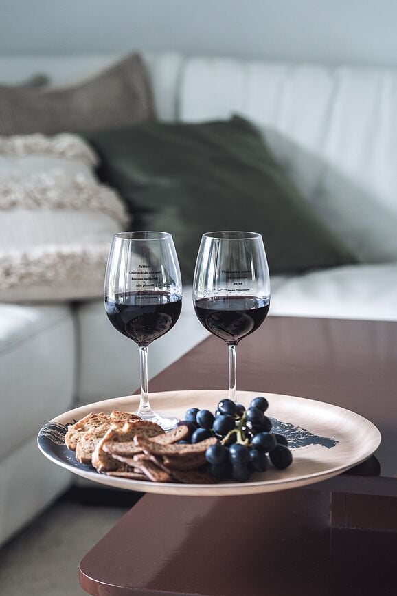 Nordic Pladanj za posluživanje 35 cm uzorak sove