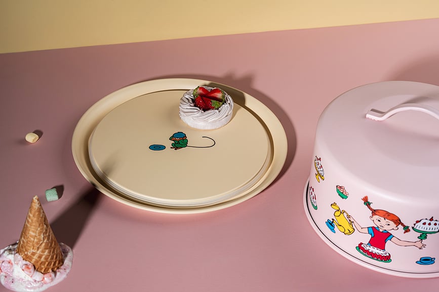 Patera para Tartas Muurla Pippi Calzaslargas, diseño Cumpleaños de Pippi