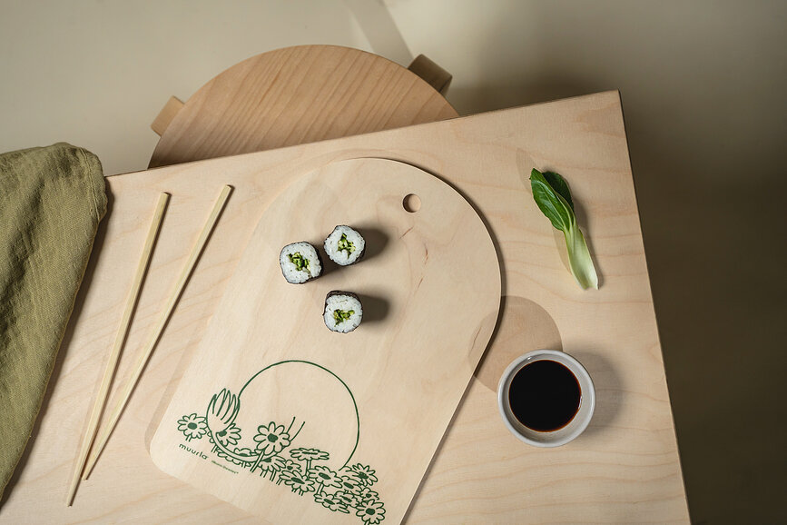 Planche à découper et de service Muurla Moomins Summer Crush 21 x 31 cm