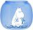 Portavelas para vela de té Muurla Los Moomin, 9,5 cm, diseño Moomintroll, azul