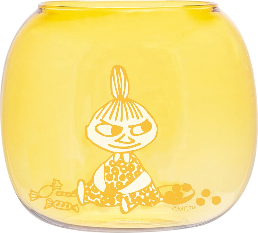 Portavelas para velas de té Muurla Moomin Pequeña My, 9,5 cm, amarillo