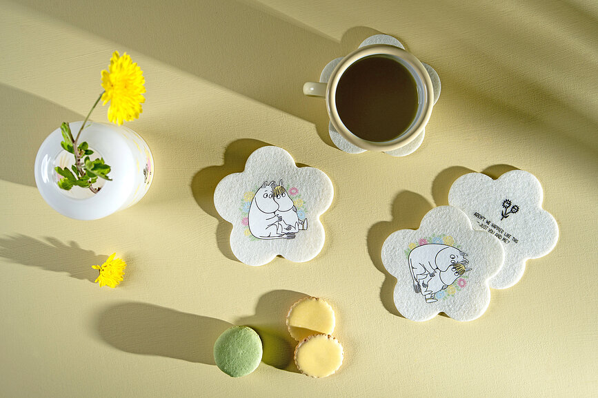Posavasos Muurla Moomin Flowers, 4 unidades