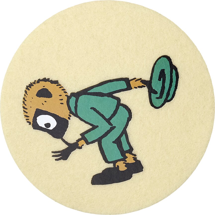 Posavasos Muurla Pippi Calzaslargas 10 cm, 4 unidades