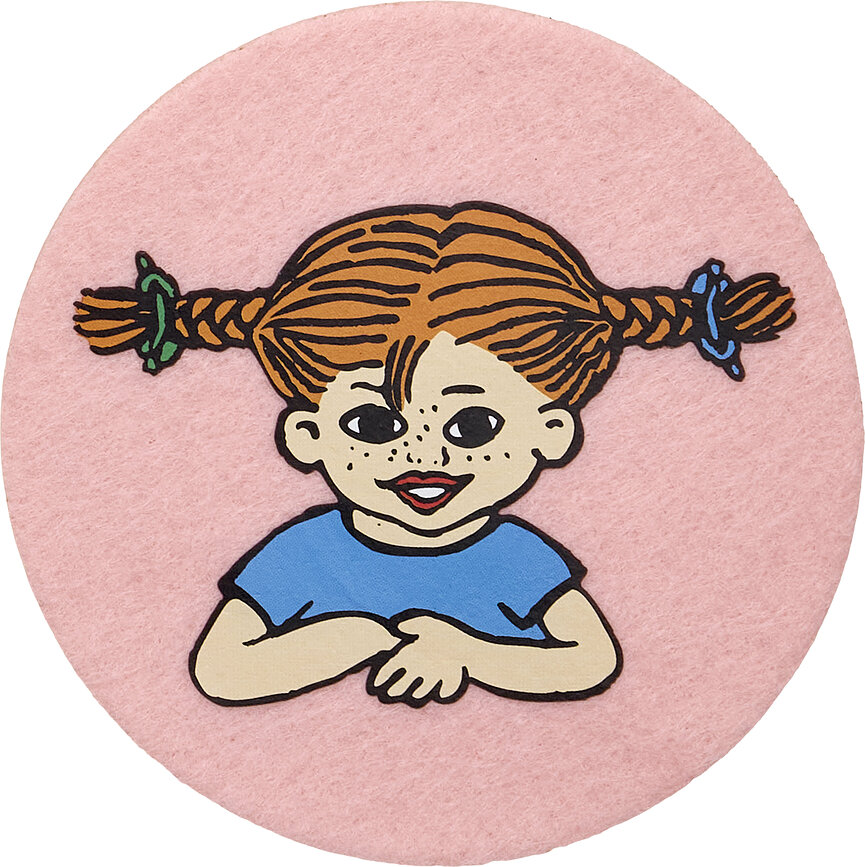 Posavasos Muurla Pippi Calzaslargas 10 cm, 4 unidades