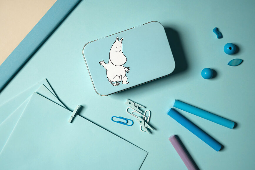Posoda za shranjevanje Muurla Muminki Mumin 10 x 6,5 cm, modra