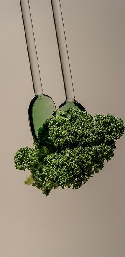 Servidores de Ensalada de cristal Muurla, verdes, 2 unidades