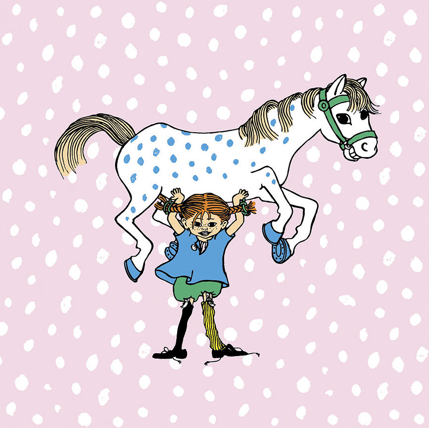 Serviette Muurla Pippi Longstocking 33 x 33 cm