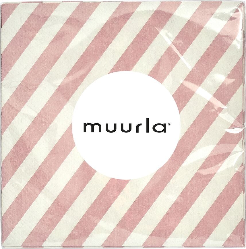 Servilletas de papel Check & Stripes, 25 x 25 cm, 20 unidades