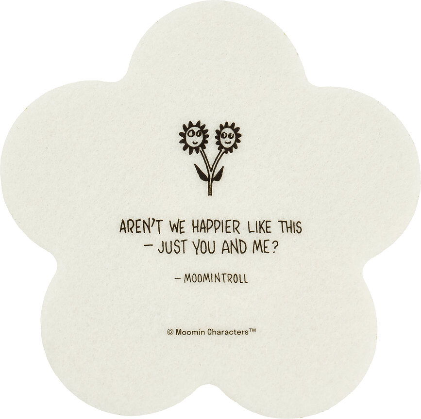 Sous-verres Muurla Moomin Flowers, lot de 4