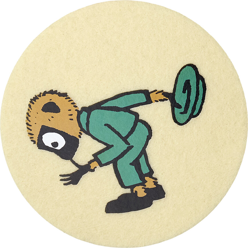 Sous-verres Muurla Pippi Longstocking 10 cm, lot de 4