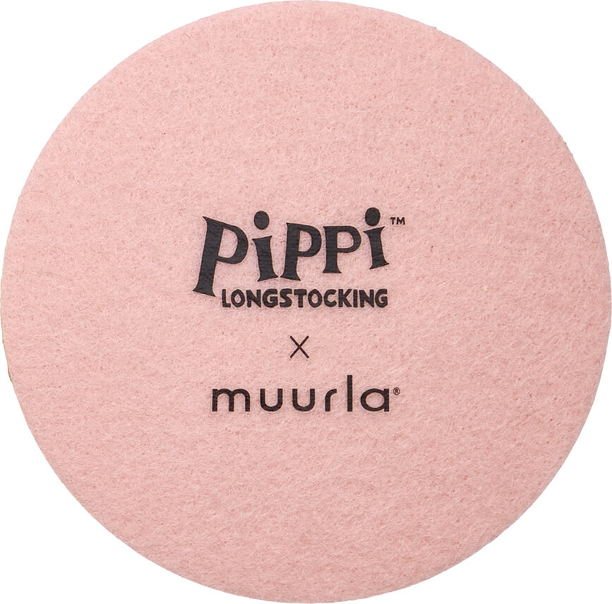 Sous-verres Muurla Pippi Longstocking 10 cm, lot de 4