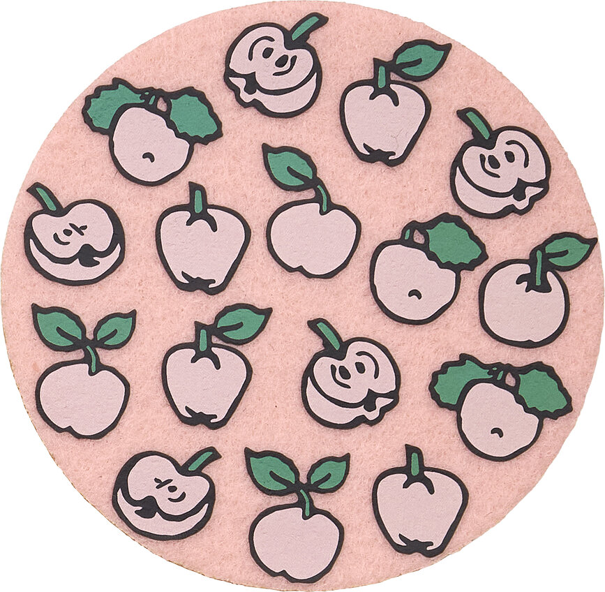 Sous-verres Muurla Pippi Longstocking 10 cm, lot de 4