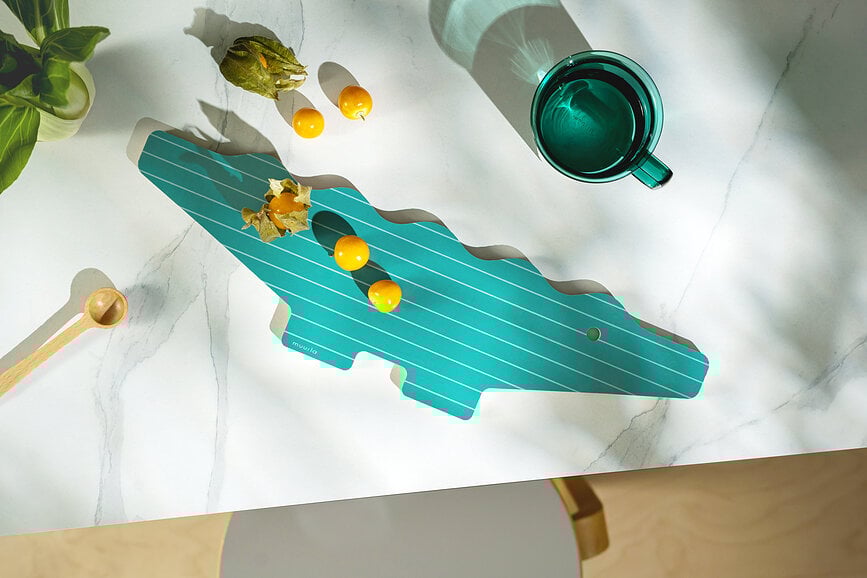 Tabla de cortar Fauna 44 x 12,5 cm, verde