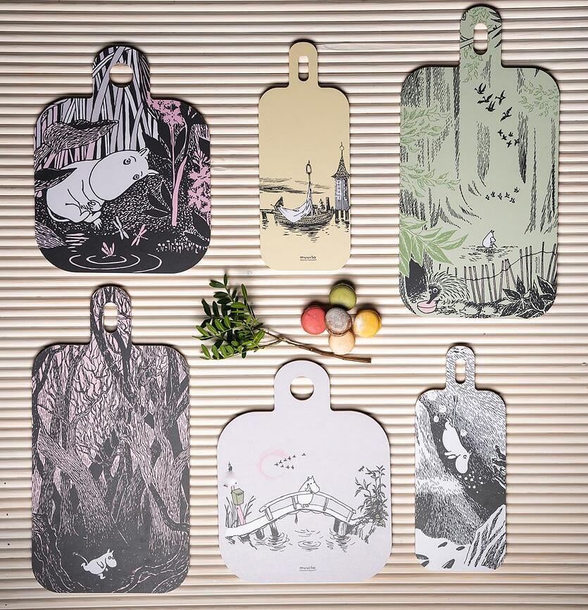 Tabla de Cortar Muurla Moomin Adventures on the Water, 13 x 33 cm