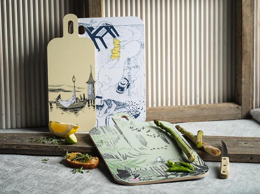 Tabla de Cortar Muurla Moomin Adventures on the Water, 13 x 33 cm
