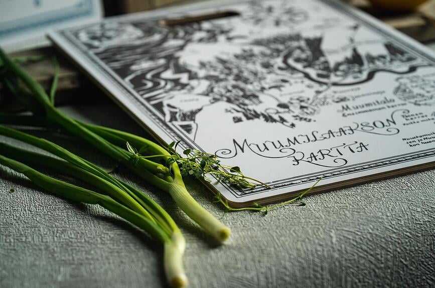 Tabla de Cortar Muurla Moomin The Map, 30 x 43 cm