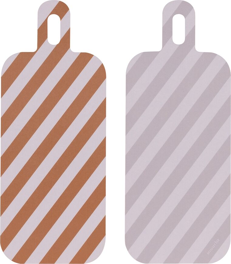 Tabla de cortar y servir Checks & Stripes, 13 x 33 cm