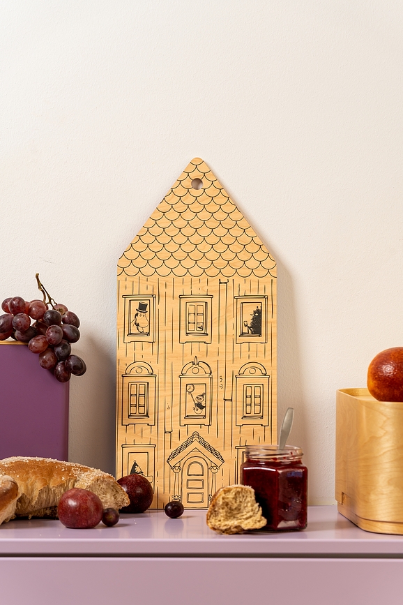 Tabla de Cortar y Servir Moomin, diseño Moominhouse, 20 x 44 cm