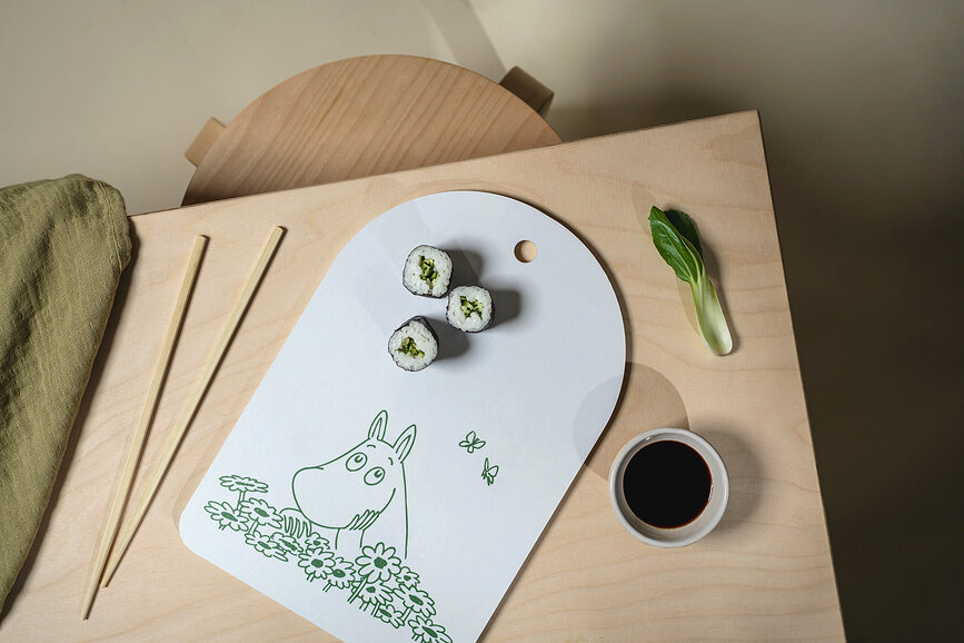 Tabla de cortar y servir Muurla Moomin Summer Crush 21 x 31 cm