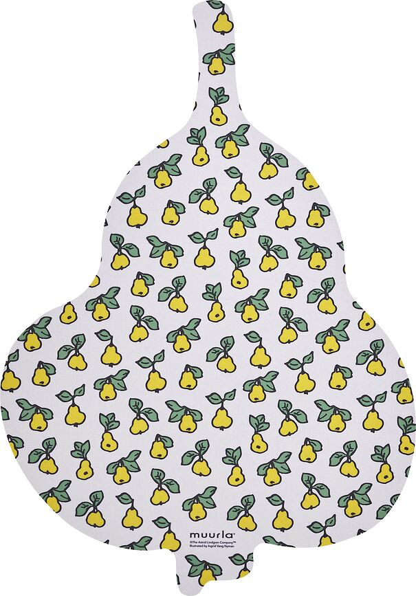 Tabla de Cortar y Servir Muurla Pippi Calzaslargas, 21 x 30 cm, estampado de frutas