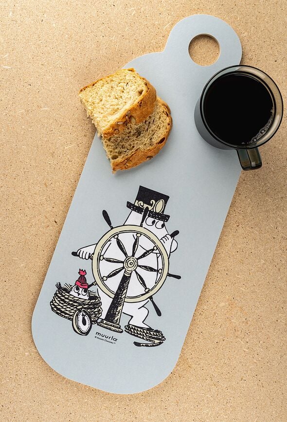 Tabla de cortar y servir reversible Muurla Moomin The Adventurer, 17 x 44 cm
