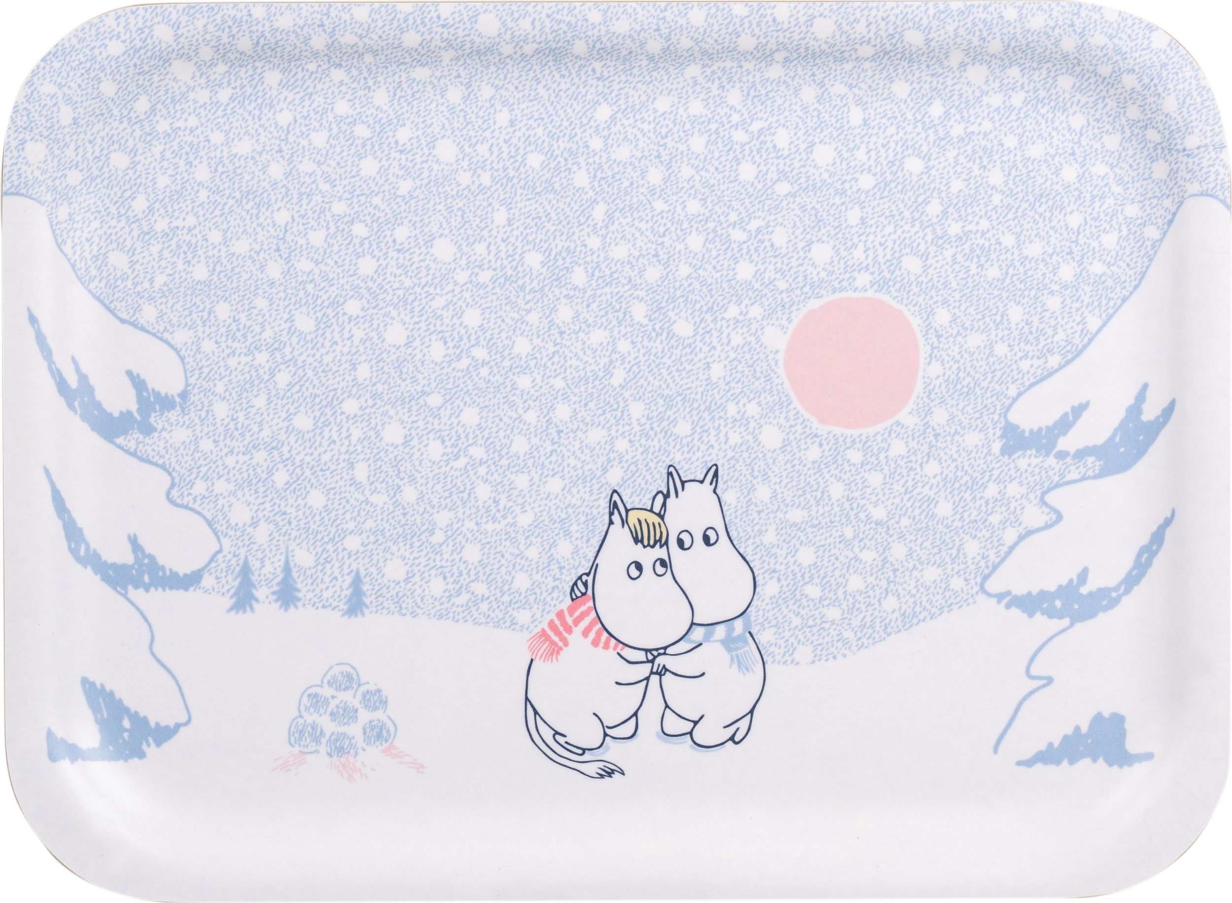 Taca do serwowania Muurla Muminki Let it Snow 20 x 27 cm