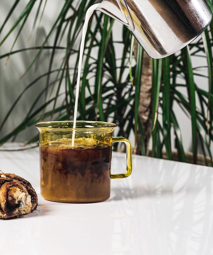 Taza de cristal Muurla, 350 ml, rosa