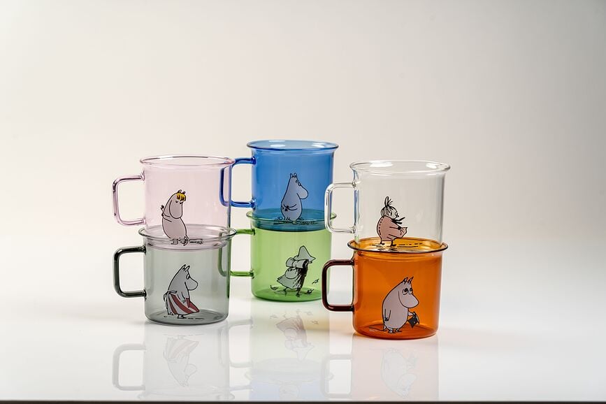 Taza de cristal Muurla Moomin Snorkmaiden, 350 ml