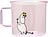 Taza de cristal Muurla Moomin Snorkmaiden, 350 ml