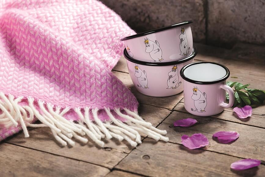 Taza retro Muurla Moomin, 370 ml, menta