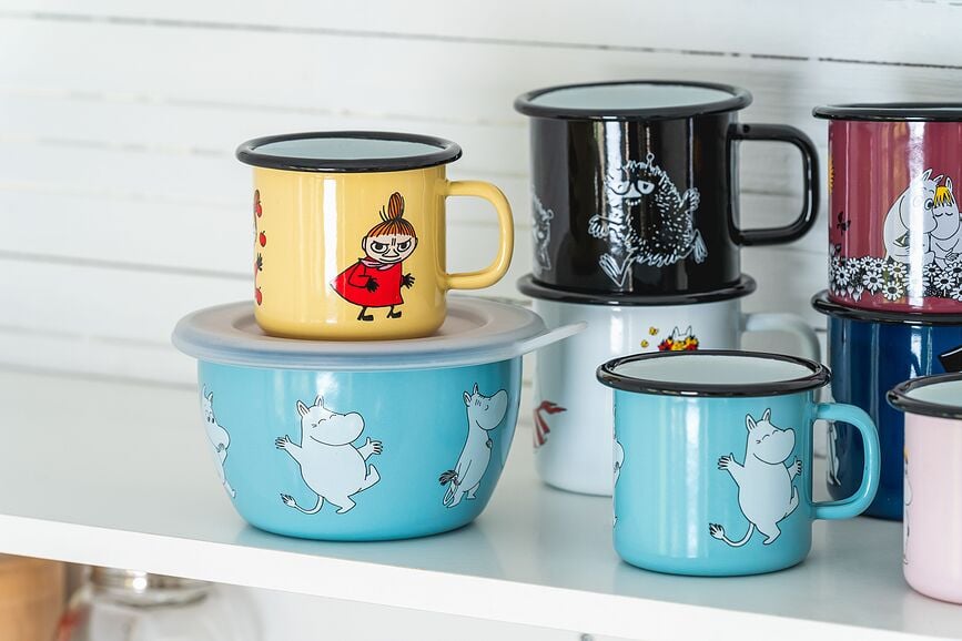 Taza retro Muurla Moomin, 370 ml, menta