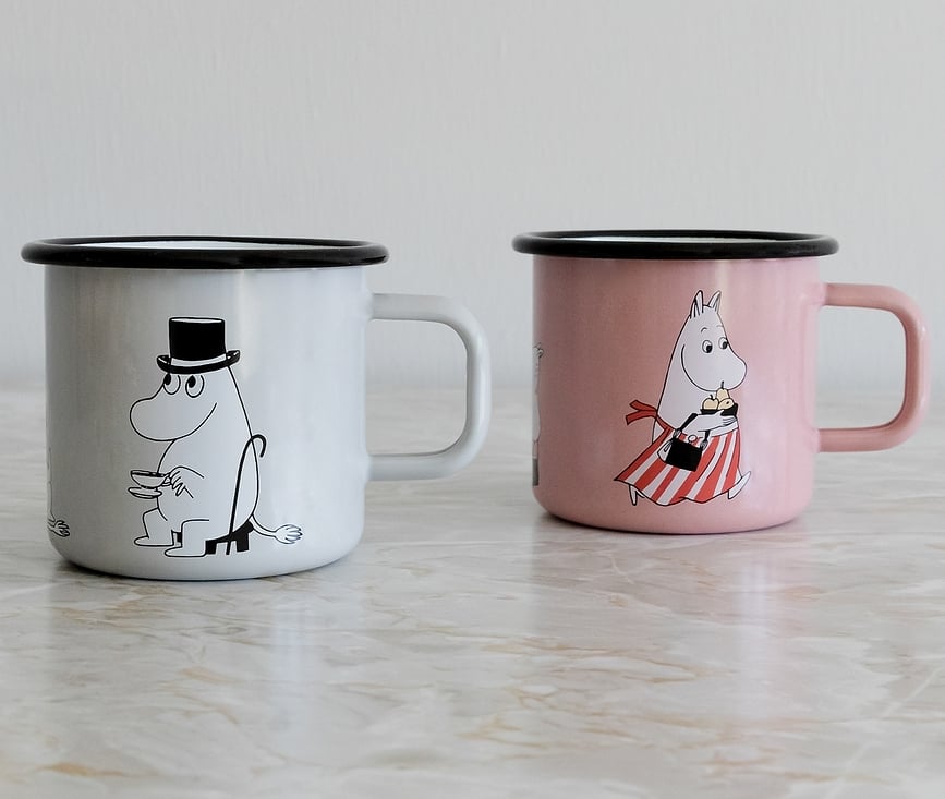 Taza retro Muurla Moomin, 370 ml, menta