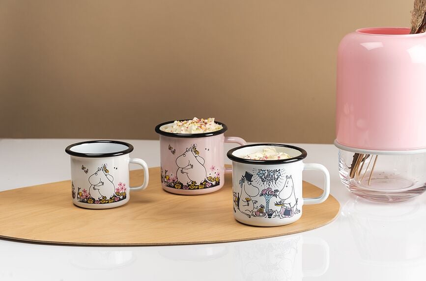 Taza retro Muurla Moomin, 370 ml, menta