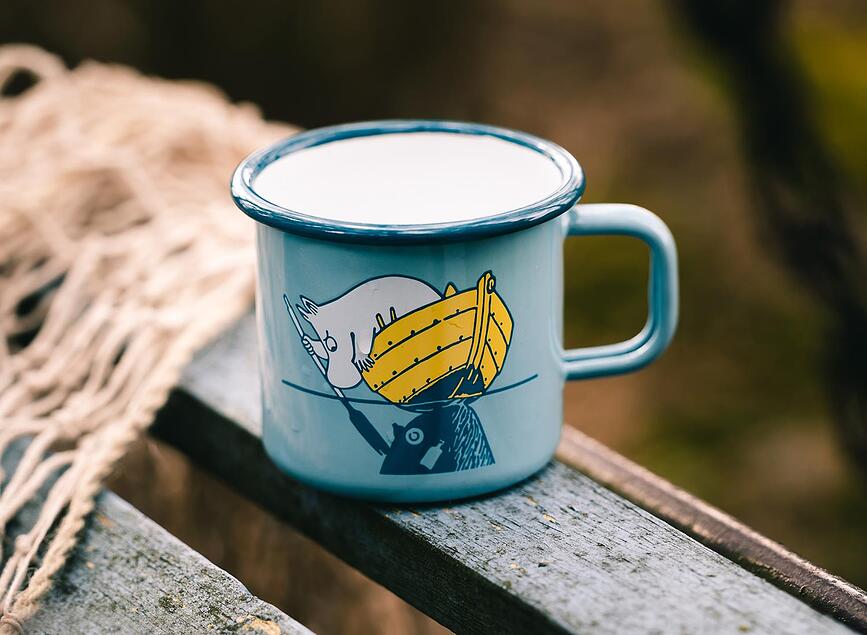 Taza Moomin Muurla, diseño Let it Snow, 370 ml