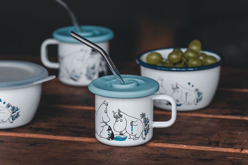 Taza Moomin Muurla, diseño Let it Snow, 370 ml