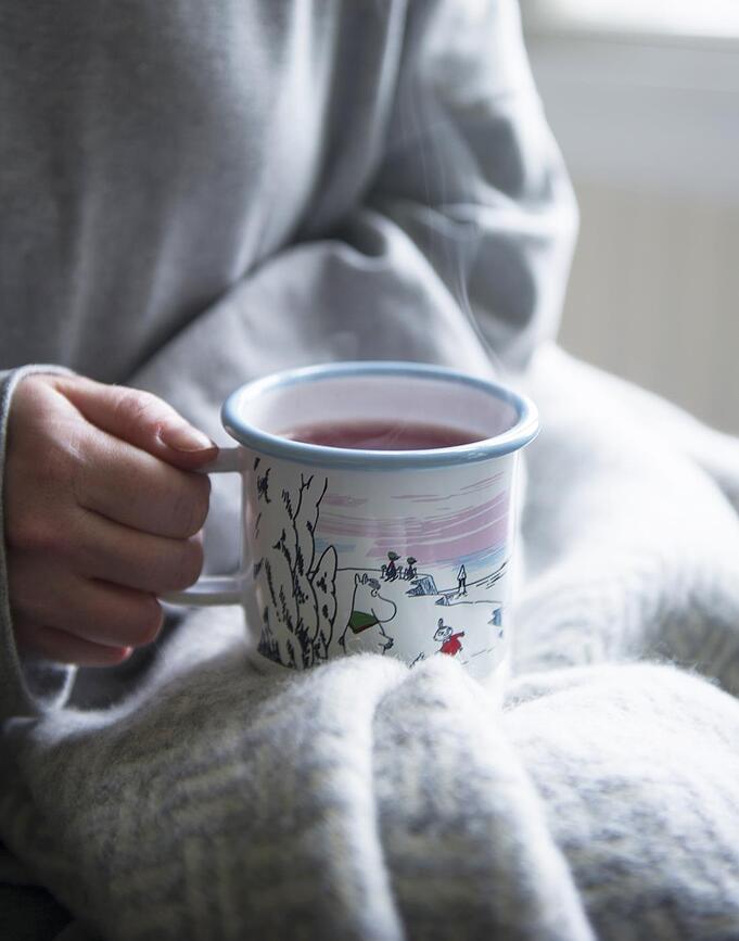 Taza Moomin Muurla, diseño Let it Snow, 370 ml