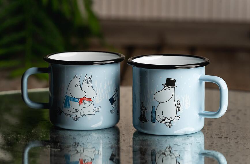 Taza Moomin Muurla, diseño Let it Snow, 370 ml