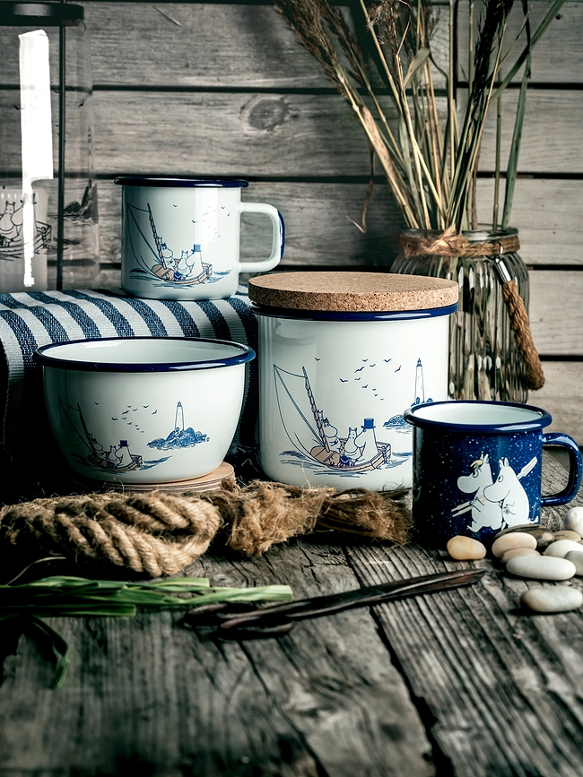 Taza Moomin Muurla, diseño Let it Snow, 370 ml