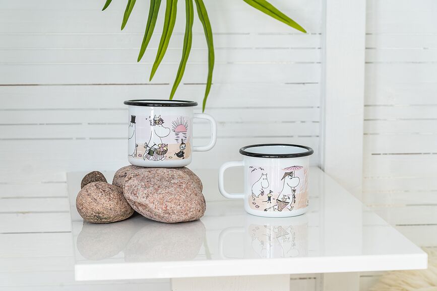 Taza Moomin Muurla, diseño Let it Snow, 370 ml