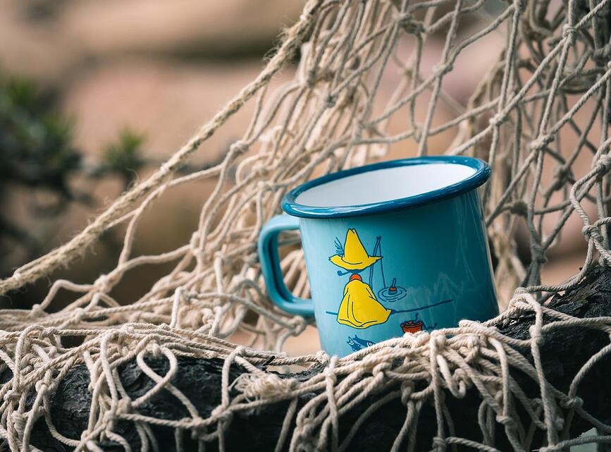 Taza Moomin Muurla, diseño Let it Snow, 370 ml