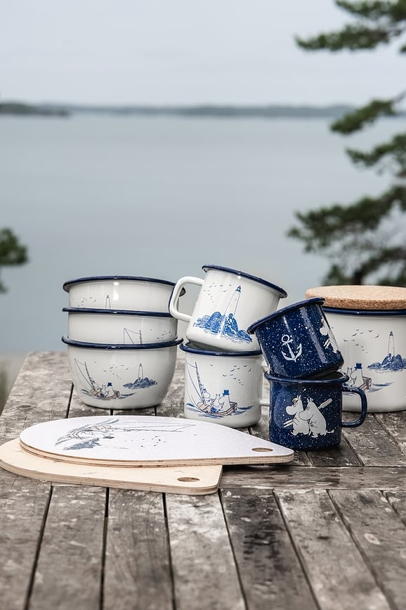 Taza Moomin Muurla, diseño Let it Snow, 370 ml