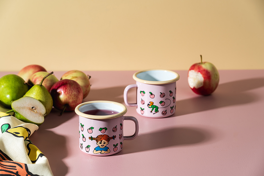 Taza Muurla Pippi Calzaslargas, diseño Pippi y el Caballo, 250 ml